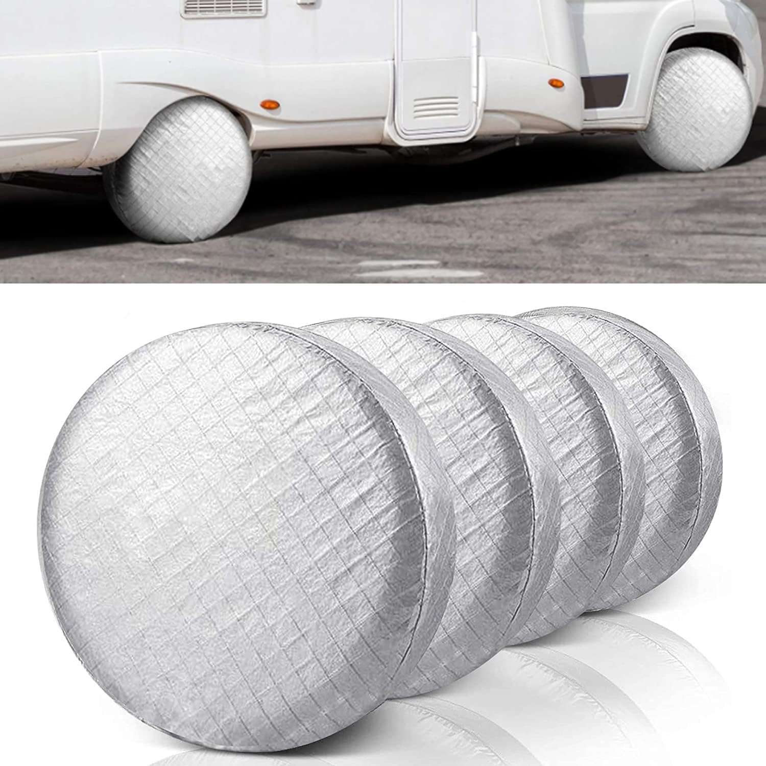 Caravan tyre covers