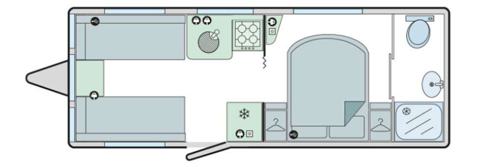 Transverse Island Bed Layout