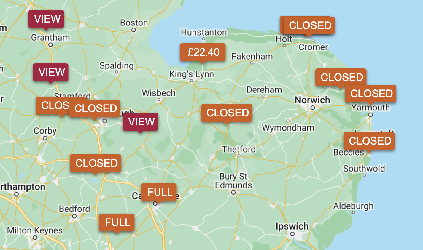 CAMC Sites Closed